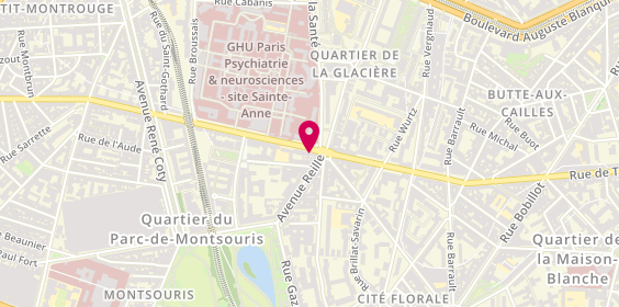 Plan de LCL Banque et assurance, 1 Rue d'Alésia, 75014 Paris