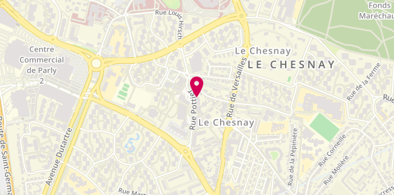 Plan de Caisse d'Epargne le Chesnay Nouvelle-France, 48 Rue Pottier, 78150 Le Chesnay-Rocquencourt