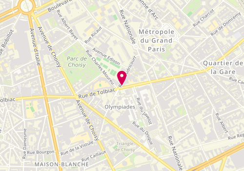 Plan de LCL, 96 Rue de Tolbiac, 75013 Paris