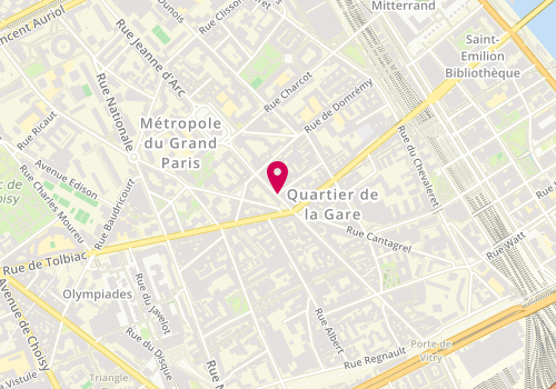 Plan de LCL Banque et assurance, 108 Rue de Patay, 75013 Paris
