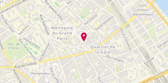Plan de Caisse d'Epargne Paris Jeanne d'Arc, 116 Rue de Patay, 75013 Paris