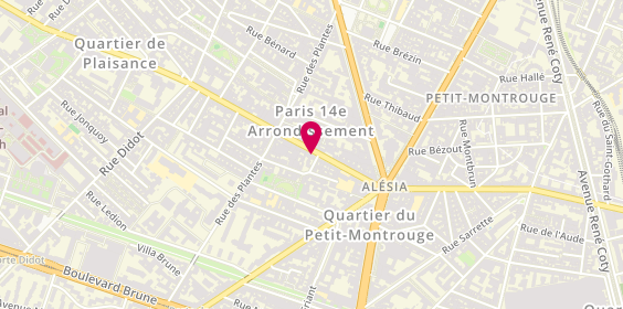 Plan de Banque Populaire Rives de Paris, 113 Rue d'Alésia, 75014 Paris