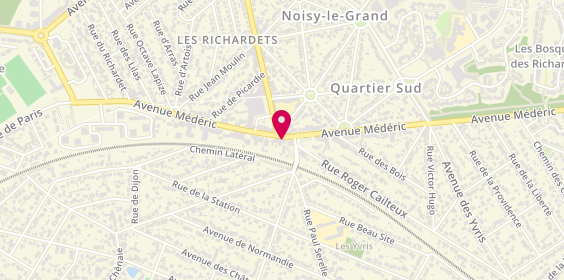 Plan de BRED-Banque Populaire, 102 avenue Médéric, 93160 Noisy-le-Grand