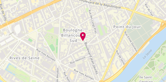 Plan de Bnp Paribas, 242 Boulevard Jean Jaurès, 92100 Boulogne-Billancourt
