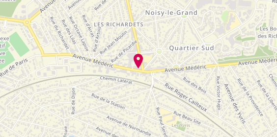 Plan de Caisse d'Epargne Noisy-le-Grand les Richardets, 79 avenue Médéric, 93160 Noisy-le-Grand