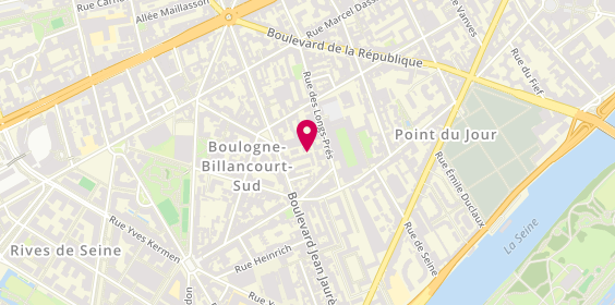 Plan de Caisse d'Epargne Boulogne Marcel-Sembat CEIDF, 219 Jean Jaurès, 92100 Boulogne-Billancourt