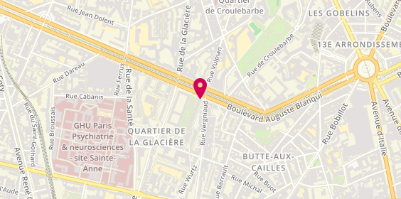 Plan de BNP Paribas - Paris Blanqui 13e, 101 Boulevard Auguste Blanqui, 75013 Paris
