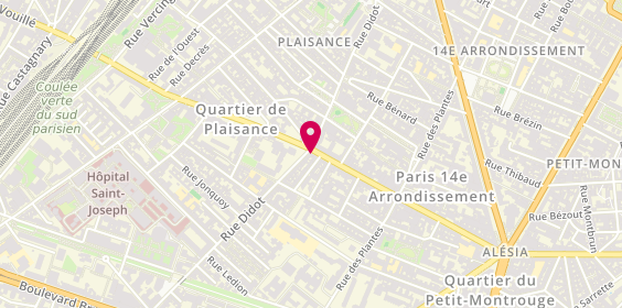 Plan de Plaisance, 157 Rue Alésia, 75014 Paris