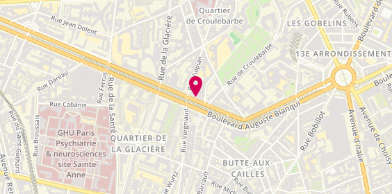 Plan de Banque Populaire Rives de Paris - Siège, 80 Boulevard Auguste Blanqui, 75013 Paris