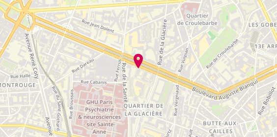 Plan de Caisse d'Epargne Paris Auguste Blanqui, 147 Boulevard Auguste Blanqui, 75013 Paris