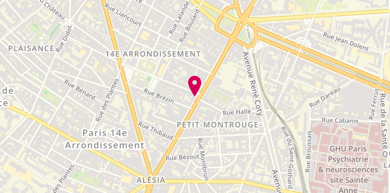 Plan de Banque Populaire Rives de Paris, 38 avenue du Général Leclerc, 75014 Paris