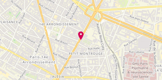 Plan de LCL Banque et assurance, 19 avenue du Général Leclerc, 75014 Paris