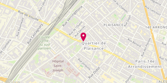 Plan de Crédit Agricole, 164 Rue d'Alésia, 75014 Paris