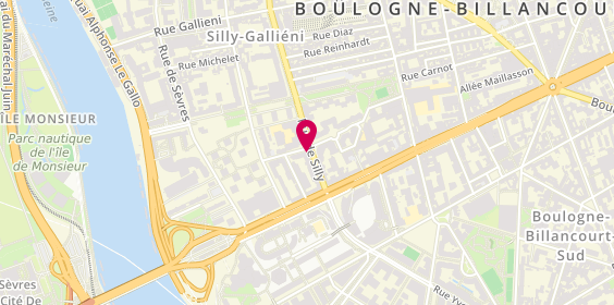 Plan de LCL Banque et assurance, 158 Rue de Silly, 92100 Boulogne-Billancourt