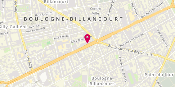 Plan de CCF, 10 avenue du Général Leclerc, 92100 Boulogne-Billancourt