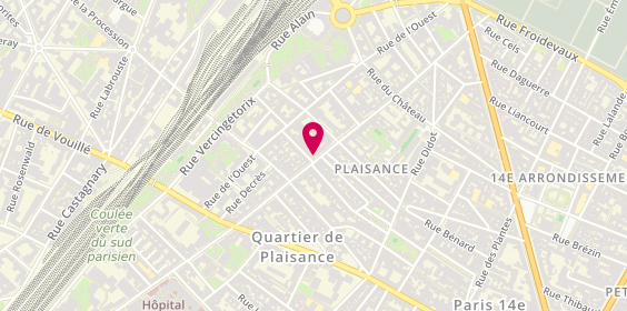 Plan de Cic, 82 Rue Raymond Losserand, 75014 Paris