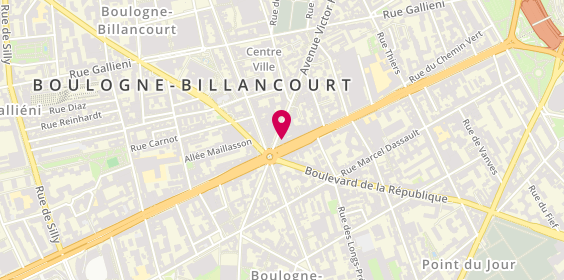 Plan de Banque BCP Boulogne-Billancourt, 108 avenue Édouard Vaillant, 92100 Boulogne-Billancourt