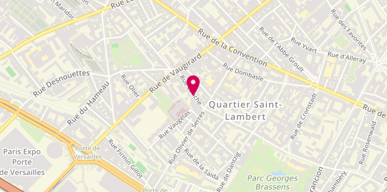 Plan de LCL Credit Lyonnais, 18 Rue Leriche, 75015 Paris