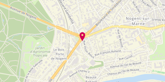 Plan de BRED-Banque Populaire, 1 avenue de Joinville, 94130 Nogent-sur-Marne