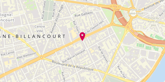 Plan de Crédit Agricole, 57 avenue Edouard Vaillant, 92100 Boulogne-Billancourt