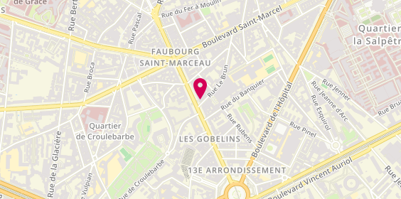 Plan de Banque Populaire Rives de Paris, 47 avenue des Gobelins, 75013 Paris