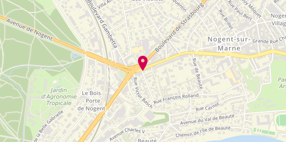Plan de Bnpparibas, 14 grande Rue Charles de Gaulle, 94130 Nogent-sur-Marne