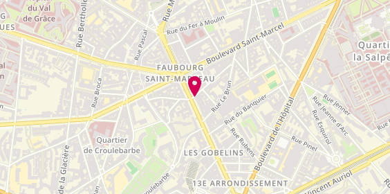 Plan de Caisse d'Epargne Paris les-Gobelins, 35 avenue des Gobelins, 75013 Paris