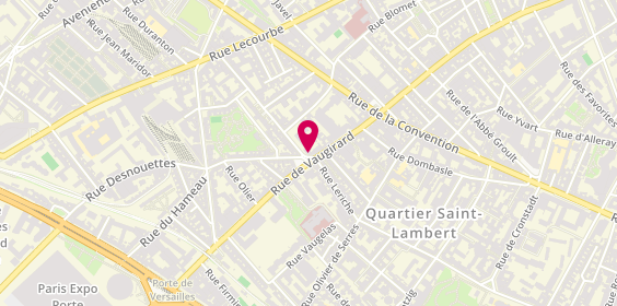 Plan de HSBC Fr Paris St Lambert, 45 Rue Saint-Lambert, 75015 Paris