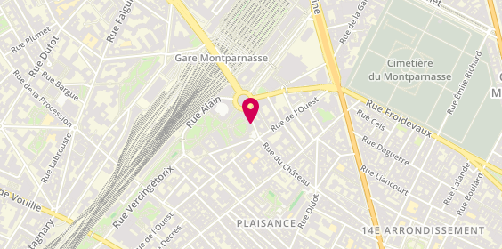 Plan de LCL Banque et assurance, 92 Rue du Château, 75014 Paris