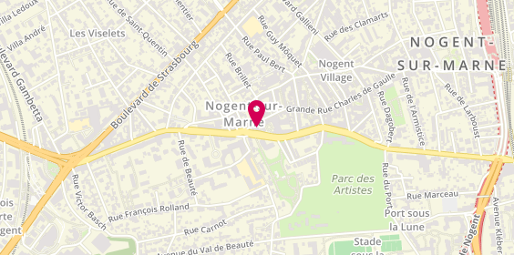 Plan de Banque Palatine - Nogent-sur-Marne, 1 avenue de Lattre de Tassigny, 94130 Nogent-sur-Marne