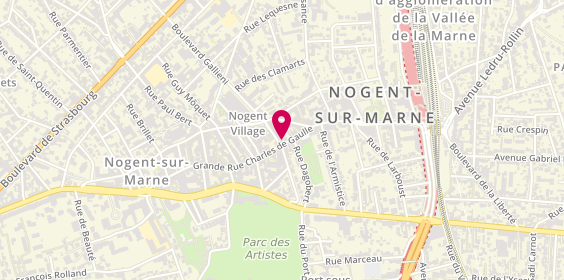 Plan de Bnpparibas, 143 Grande Rue Charles de Gaulle, 94130 Nogent-sur-Marne