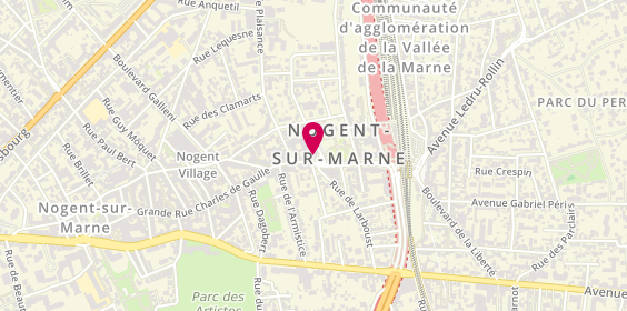 Plan de LCL, 171 grande Rue Charles de Gaulle, 94130 Nogent-sur-Marne