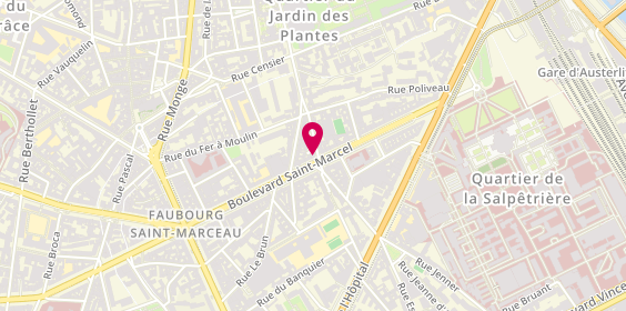 Plan de BNP Paribas - Paris Saint Marcel 5e, 50 Boulevard Saint-Marcel, 75005 Paris