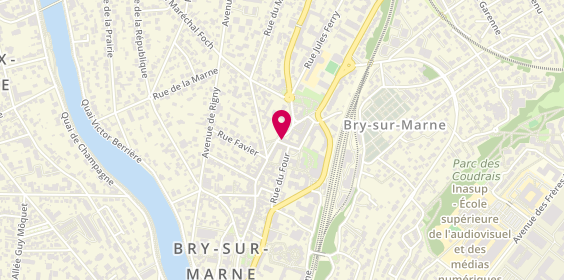 Plan de BNP Paribas - Bry Sur Marne, 2 Rue de Noisy le Grand, 94360 Bry-sur-Marne