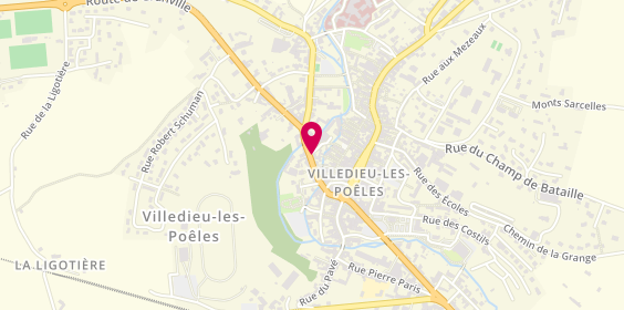 Plan de Sg, Villedieu Les Poeles 22 Rue Pont Chignon, 50800 Villedieu-les-Poêles-Rouffigny