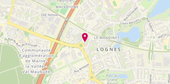 Plan de BNP Paribas - Lognes, 1 Rue Louis de Chardonnet, 77185 Lognes