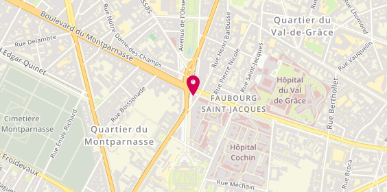 Plan de BNP Paribas - Paris Port Royal 14e, 49 avenue de l'Observatoire, 75014 Paris