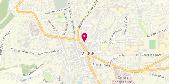 Plan de BNP Paribas - Vire, 15 Rue d'Aignaux, 14500 Vire-Normandie