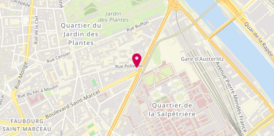 Plan de LCL Banque et assurance, 40 Boulevard de l'Hôpital, 75005 Paris