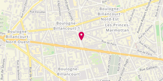 Plan de BNP Paribas - Boulogne Jean Jaures, 43-45 Boulevard Jean Jaurès, 92100 Boulogne-Billancourt