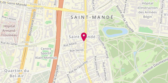 Plan de Bnp Paribas, 72 avenue du Général de Gaulle, 94160 Saint-Mandé