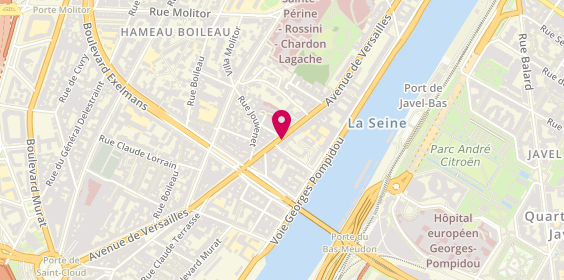 Plan de BNP Paribas - Paris Exelmans, 153 avenue de Versailles, 75016 Paris