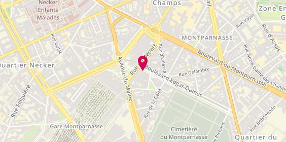 Plan de Banque Populaire Rives de Paris, 31 Boulevard Edgar Quinet, 75014 Paris