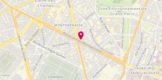 Plan de BNP Paribas - Paris Vavin, 117 Boulevard du Montparnasse, 75006 Paris
