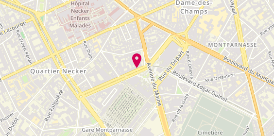 Plan de Crédit Agricole de Montparnasse Arrivée, 8 Boulevard de Vaugirard, 75015 Paris
