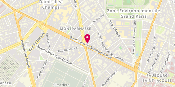 Plan de LCL Banque et assurance, 113 Boulevard du Montparnasse, 75006 Paris