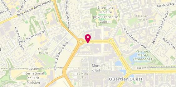 Plan de BNP Paribas - Noisy Mont d'Est, 12 Boulevard du Mont d'Est, 93160 Noisy-le-Grand