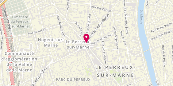 Plan de LCL Banque et assurance, 132 avenue du Général de Gaulle, 94170 Le Perreux-sur-Marne