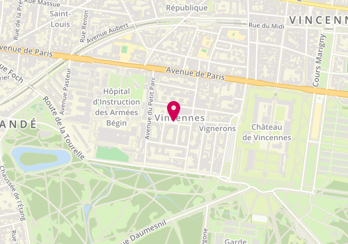 Plan de Groupe de Vincennes, 8 cours Louis Lumiere, 94300 Vincennes