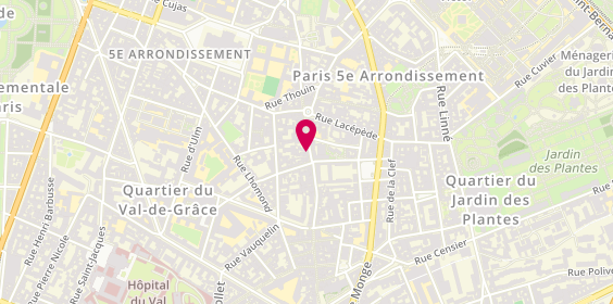 Plan de DAB LCL Crédit Lyonnais, 50 Rue Mouffetard, 75005 Paris